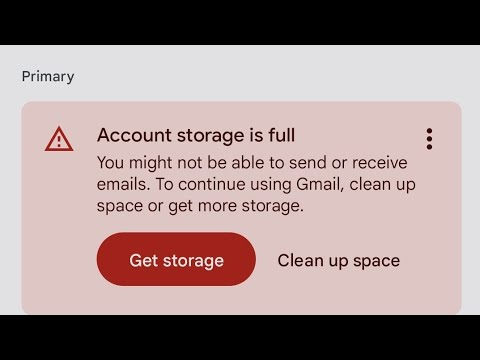 google storage full what to do